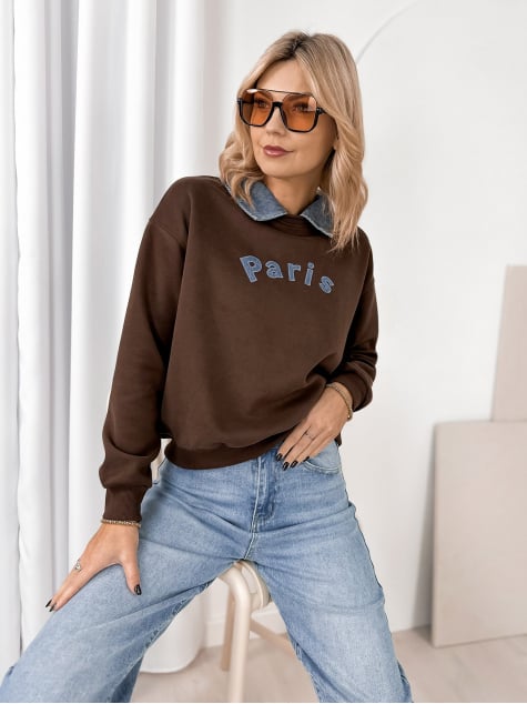 BLUZA BISBEE BRĄZOWA