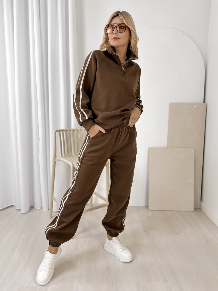 KOMPLET DRESOWY DULUTH BRĄZOWY