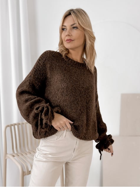 SWETER HAFJELL BRĄZOWY