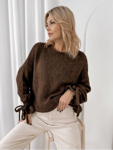 SWETER HAFJELL BRĄZOWY