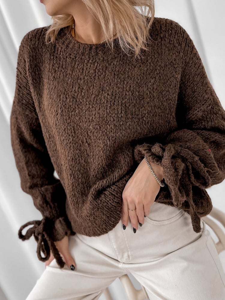 SWETER HAFJELL BRĄZOWY