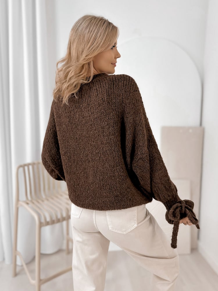 SWETER HAFJELL BRĄZOWY