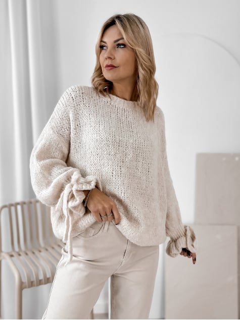 SWETER HAFJELL BEŻOWY