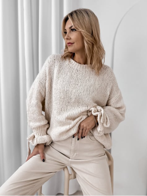 SWETER HAFJELL BEŻOWY