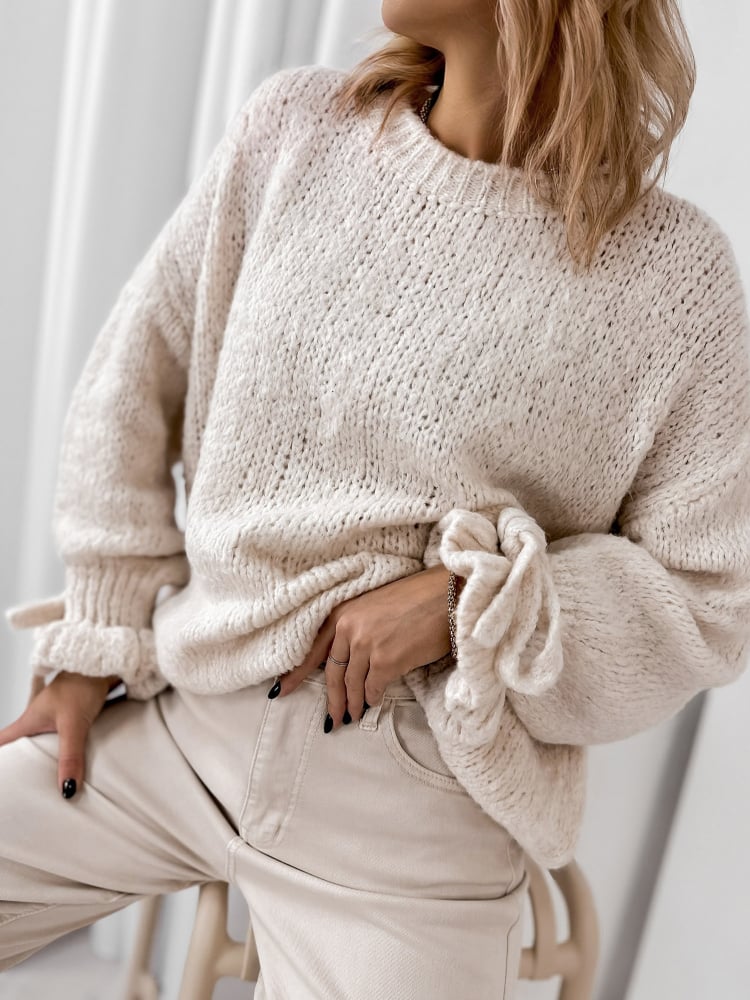 SWETER HAFJELL BEŻOWY