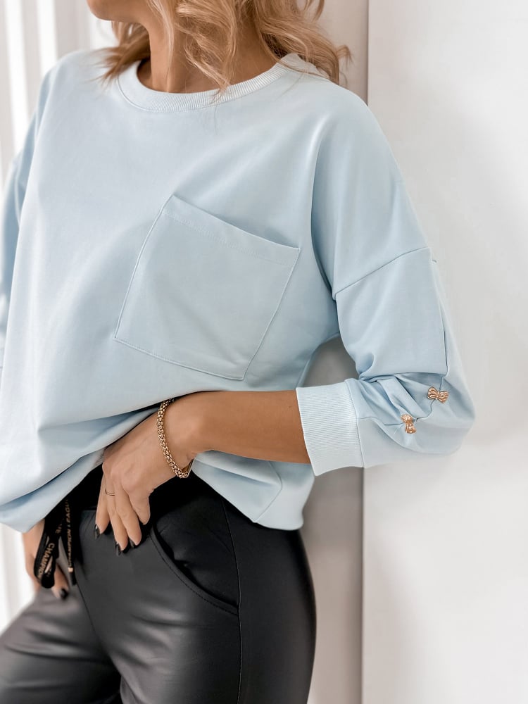 BLUZKA BAQUERA BŁĘKITNA