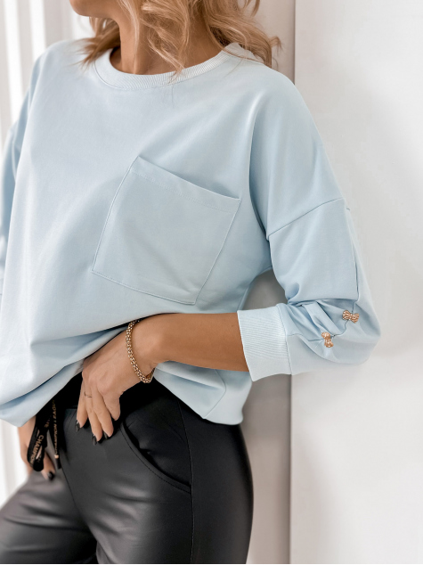 BLUZKA BAQUERA BŁĘKITNA