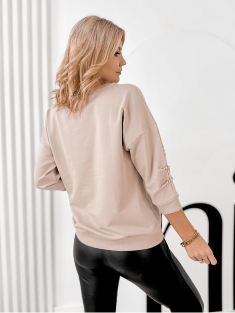 BLUZKA BAQUERA CIEMNOBEŻOWA