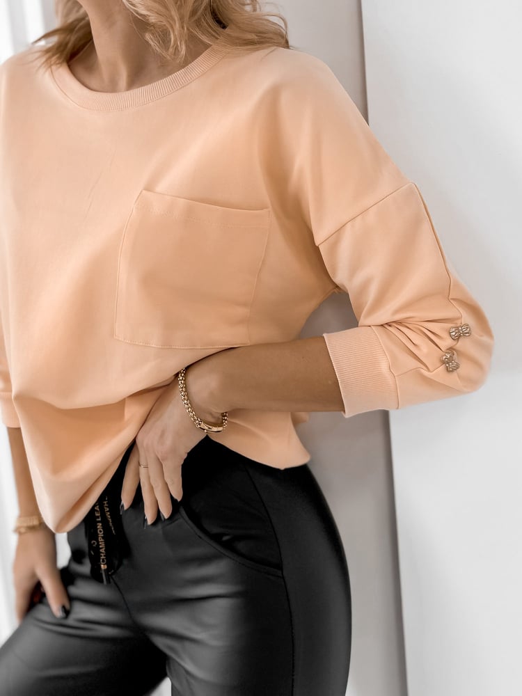 BLUZKA BAQUERA BRZOSKWINIOWA