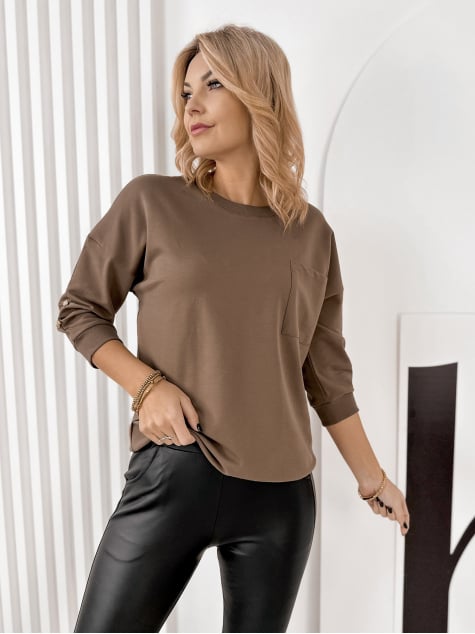 BLUZKA BAQUERA BRĄZOWA