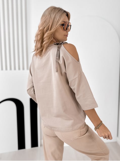 BLUZKA MURREN BEŻOWA