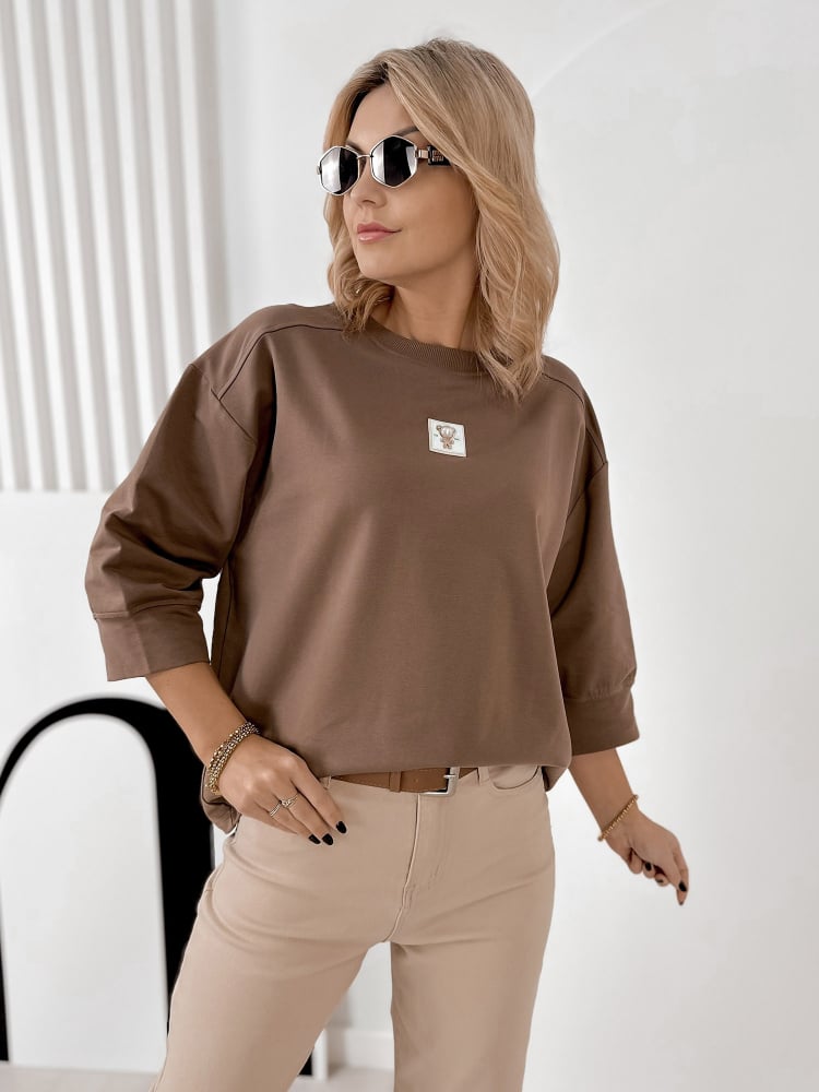 BLUZKA MIRVARI BRĄZOWA