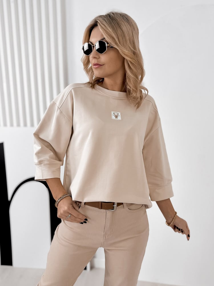 BLUZKA MIRVARI BEŻOWA