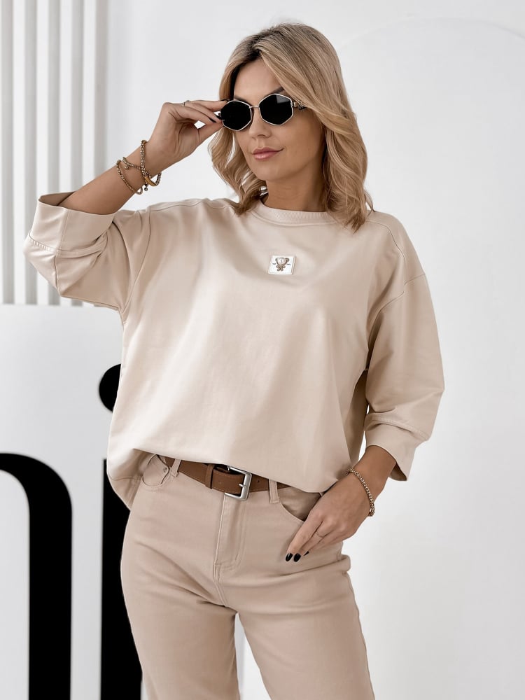 BLUZKA MIRVARI BEŻOWA