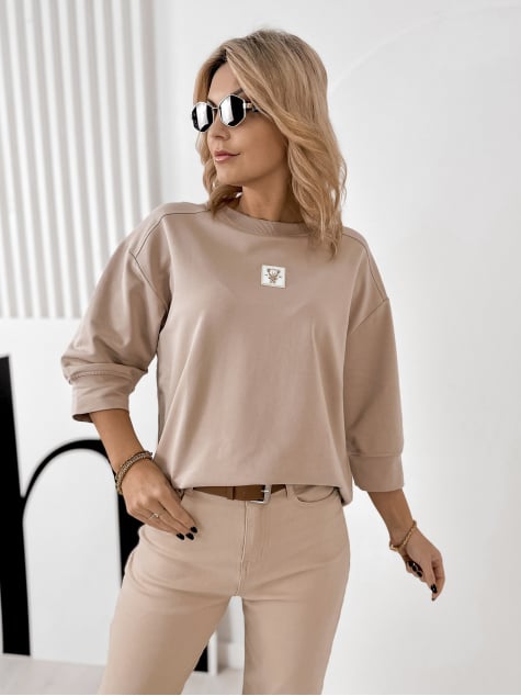 BLUZKA MIRVARI CIEMNOBEŻOWA