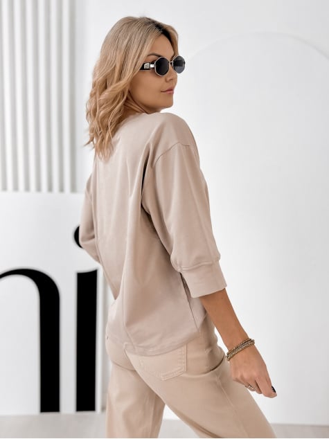 BLUZKA MIRVARI CIEMNOBEŻOWA