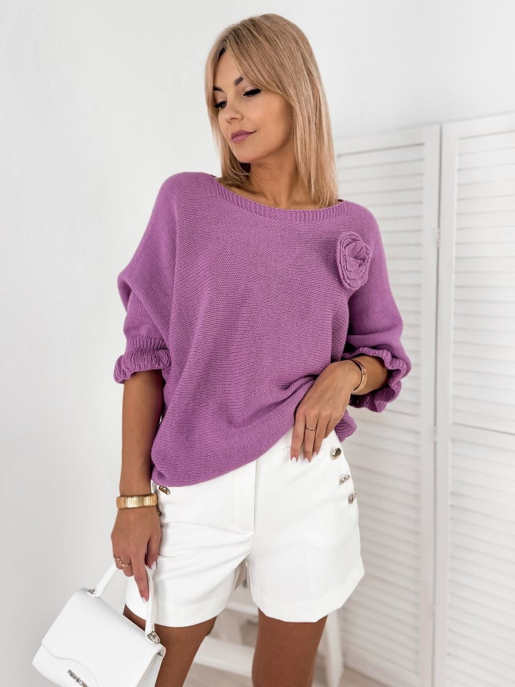 SWETER JUNIA LILIOWY