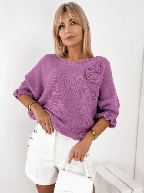 SWETER JUNIA LILIOWY