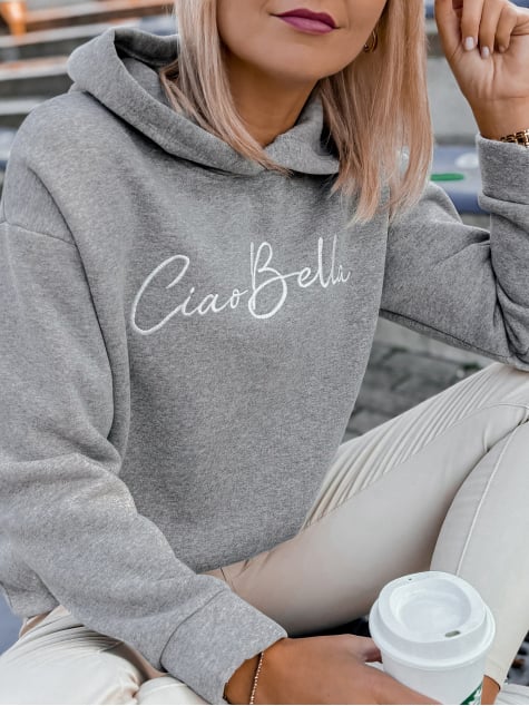 BLUZA BELLA SZARA