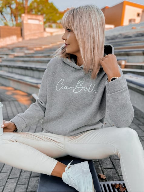 BLUZA BELLA SZARA