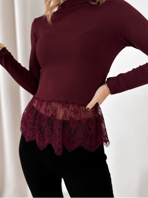 BLUZKA AVERY BORDOWA