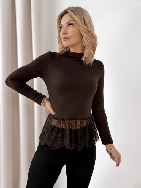 BLUZKA AVERY BRĄZOWA