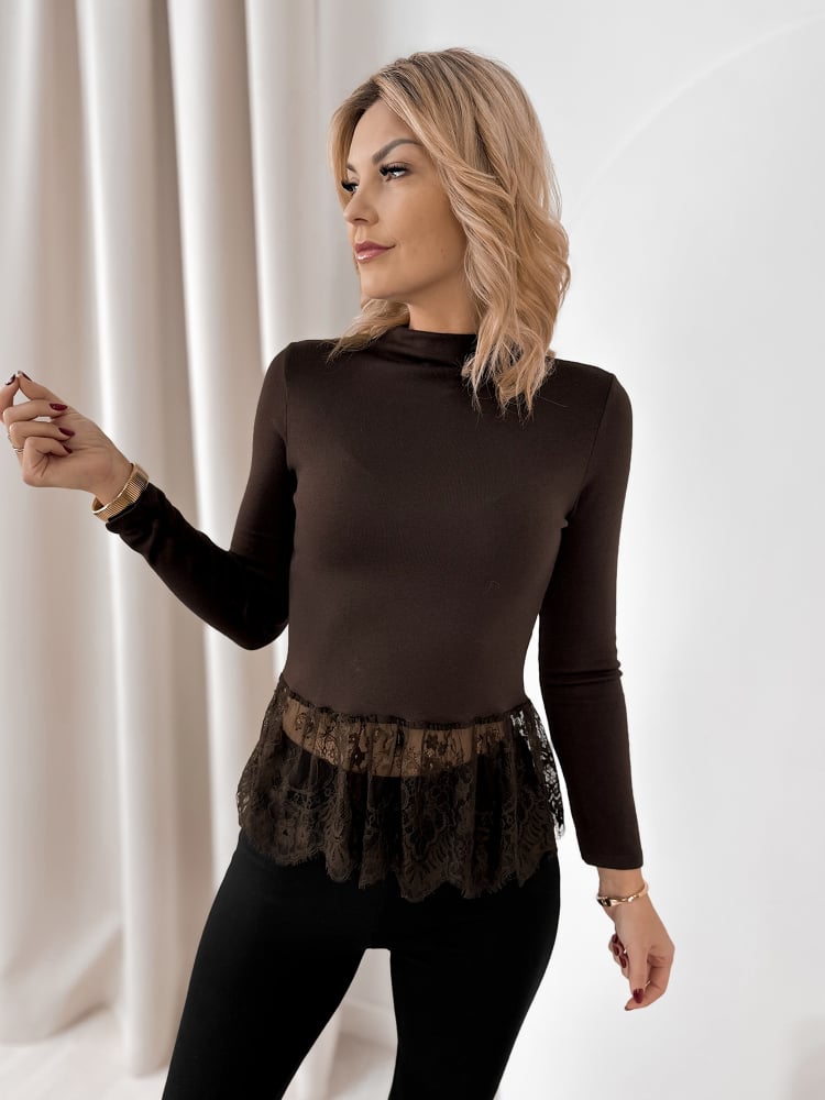 BLUZKA AVERY BRĄZOWA