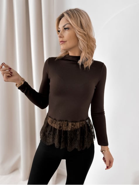 BLUZKA AVERY BRĄZOWA