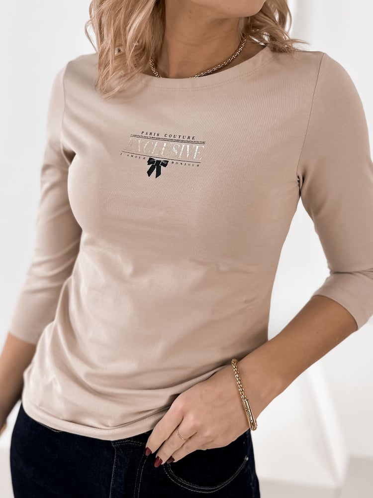 BLUZKA EMBER BEŻOWA