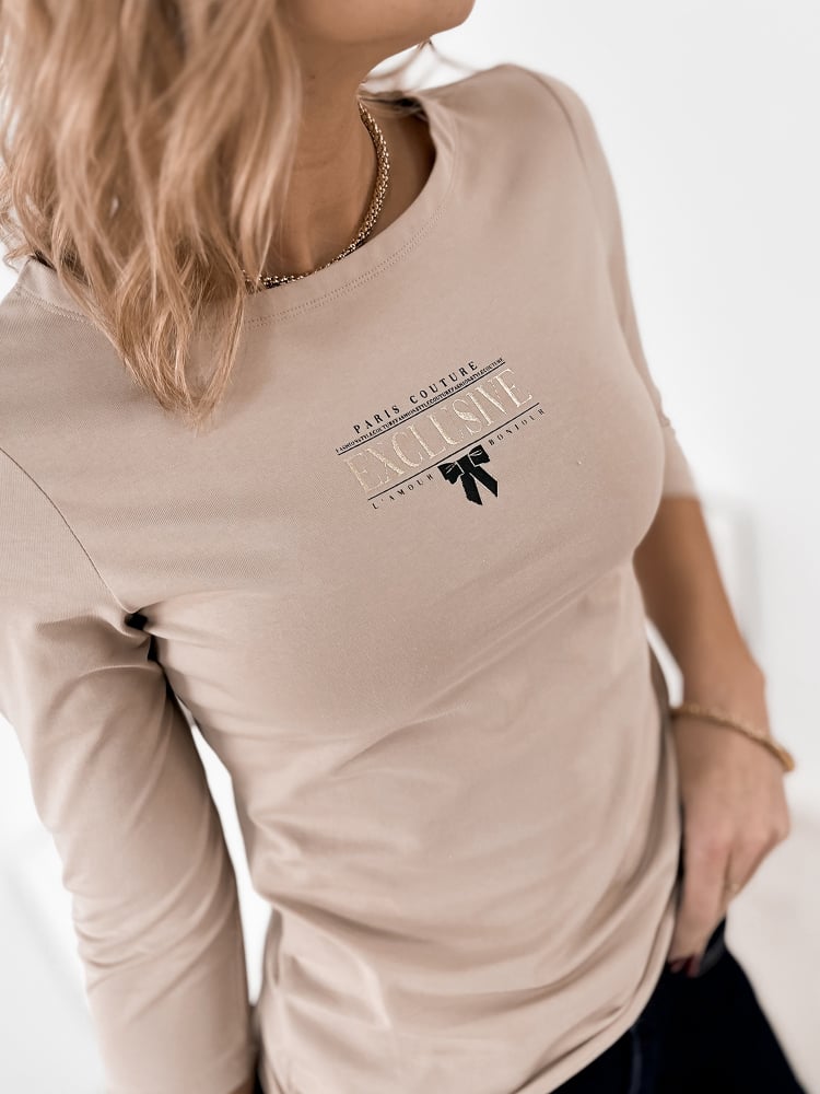 BLUZKA EMBER BEŻOWA