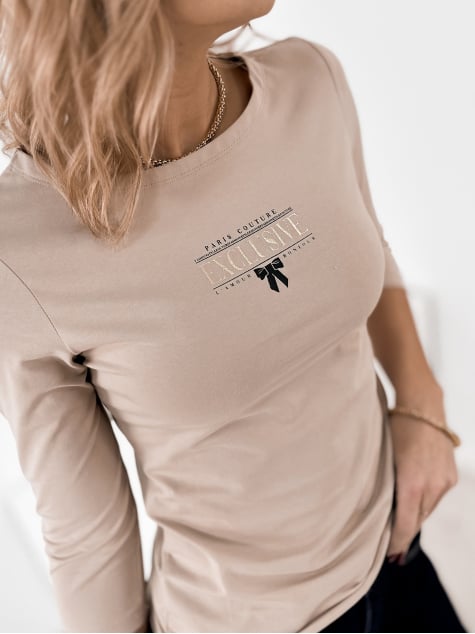 BLUZKA EMBER BEŻOWA