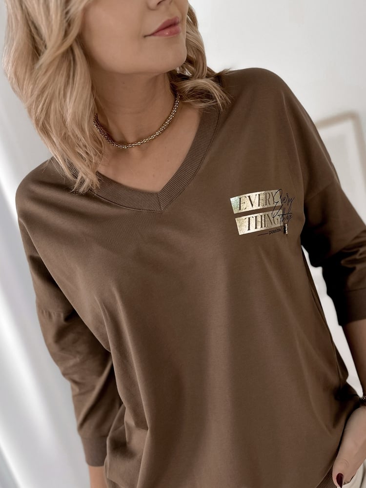 BLUZKA ALISON BRĄZOWA