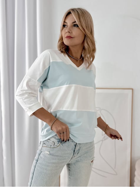 BLUZKA LINDSAY BŁĘKITNA