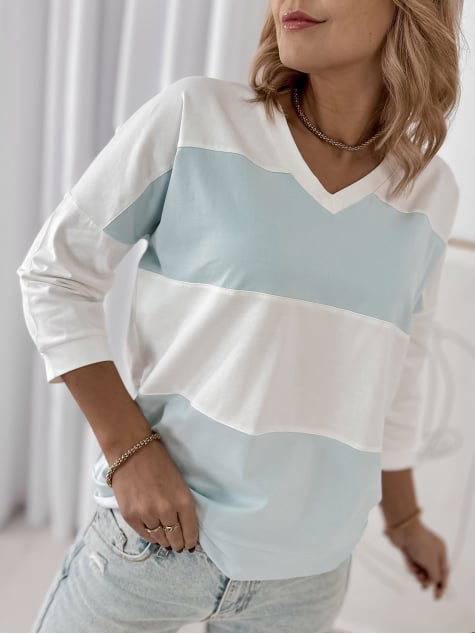 BLUZKA LINDSAY BŁĘKITNA