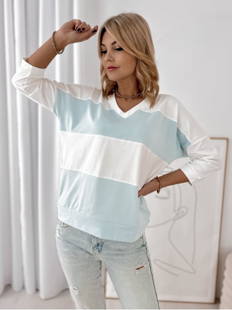 BLUZKA LINDSAY BŁĘKITNA