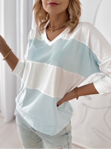 BLUZKA LINDSAY BŁĘKITNA