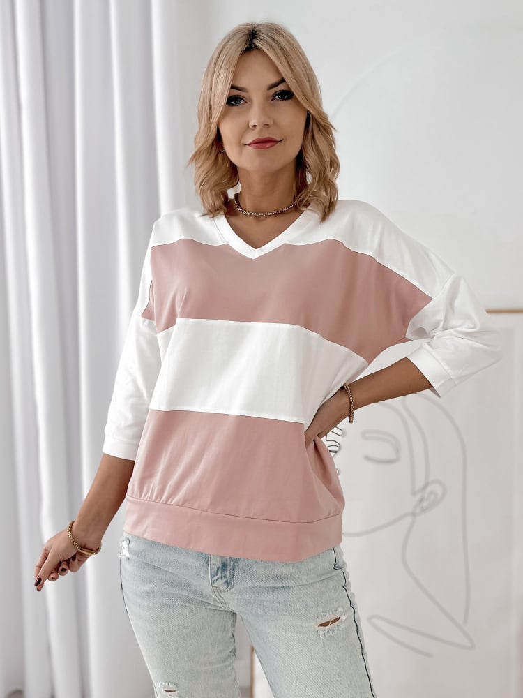 BLUZKA LINDSAY PUDROWY RÓŻ