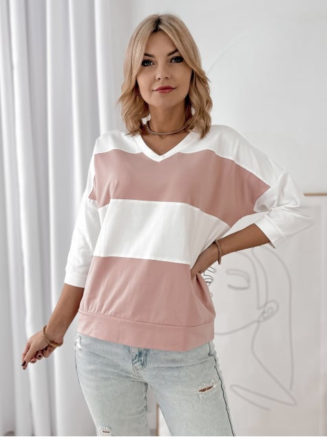 BLUZKA LINDSAY PUDROWY RÓŻ