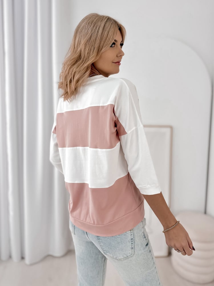 BLUZKA LINDSAY PUDROWY RÓŻ