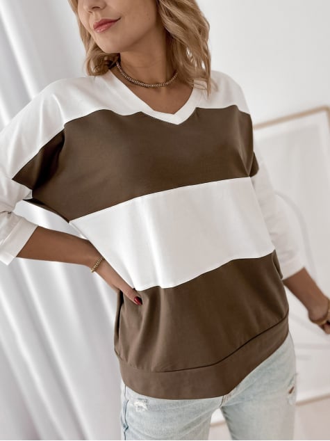 BLUZKA LINDSAY BRĄZOWA