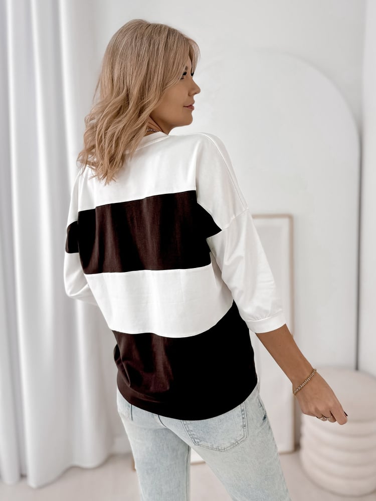 BLUZKA LINDSAY CIEMNOBRĄZOWA