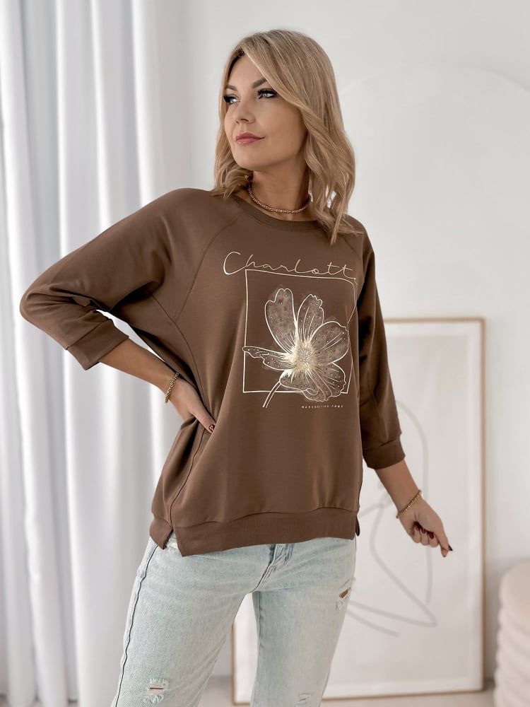 BLUZKA ARMITAGE BRĄZOWA