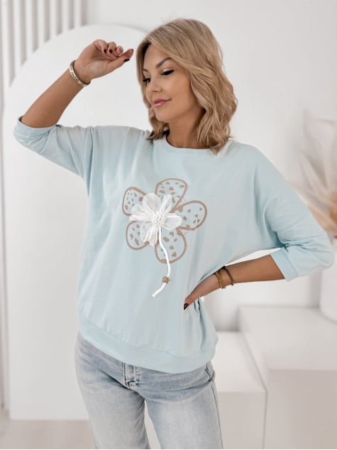BLUZKA CAYCE BŁĘKITNA