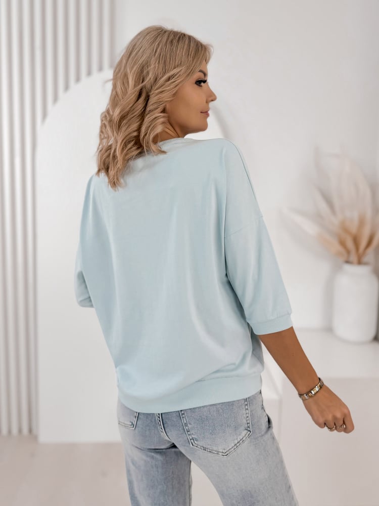 BLUZKA CAYCE BŁĘKITNA