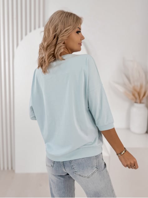 BLUZKA CAYCE BŁĘKITNA