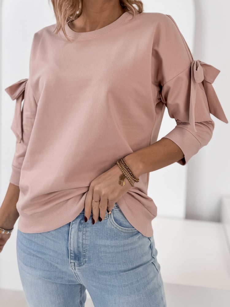 BLUZKA HOLLIS PUDROWY RÓŻ