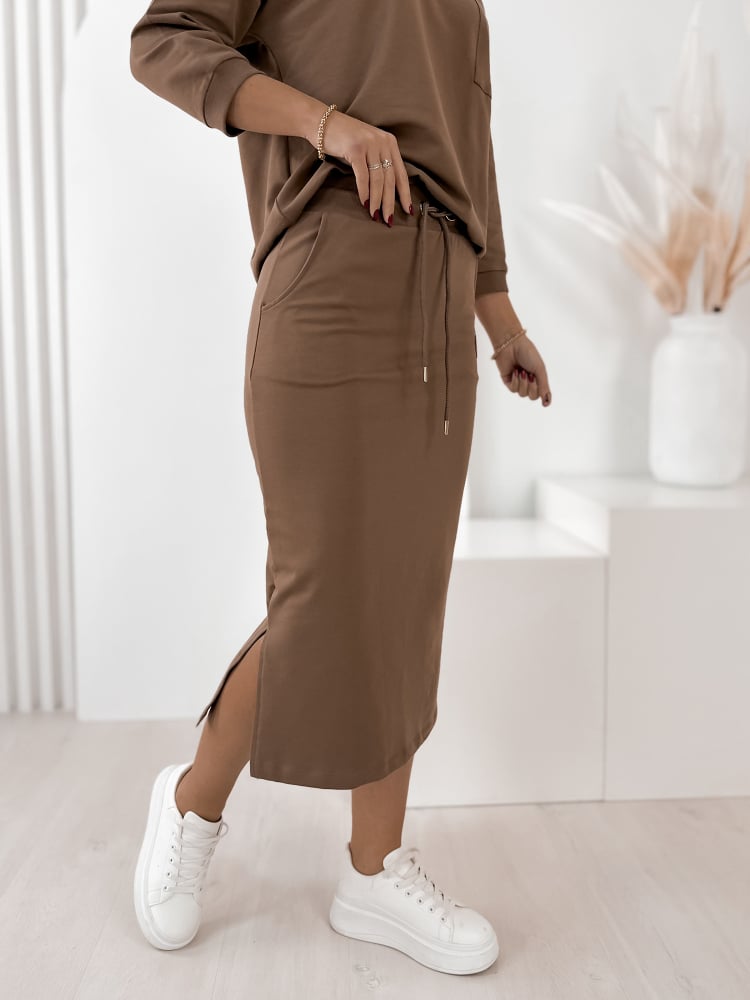 KOMPLET RACHEL BRĄZOWY