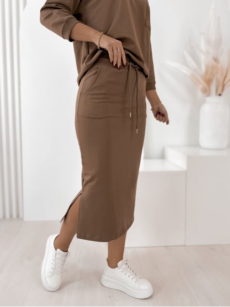 KOMPLET RACHEL BRĄZOWY