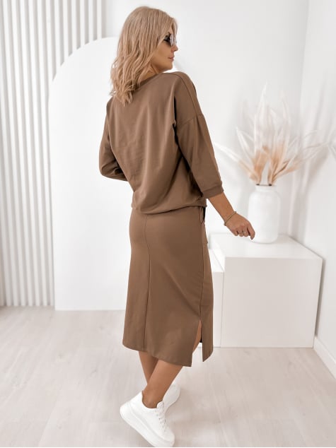 KOMPLET RACHEL BRĄZOWY