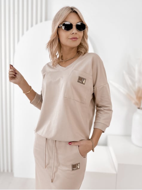 KOMPLET RACHEL BEŻOWY